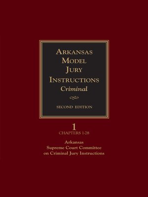 cover image of Arkansas Model Jury Instructions - Criminal